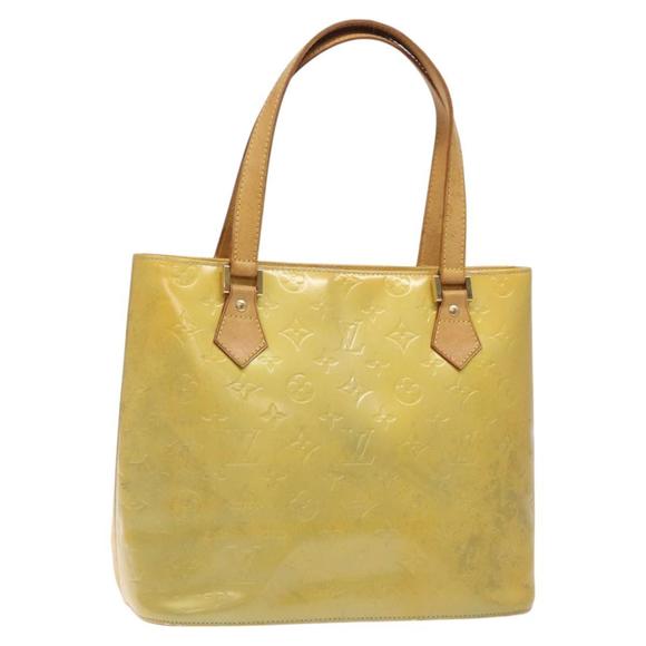 LOUIS VUITTON Monogram Vernis Houston Hand Bag Gris M91053 LV Auth 125776 - Picture 1 of 16